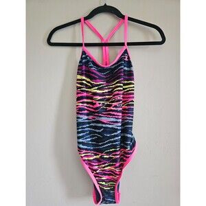 TYR Reversible One Piece Swim Suit Women small-geometric  Competition Swimwear